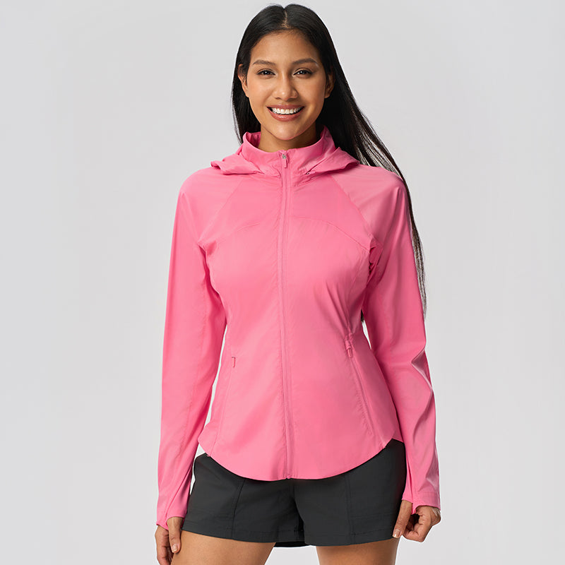Summer Loose Breathable Women's UPF50+ Long Sleeve Sun Hoodie