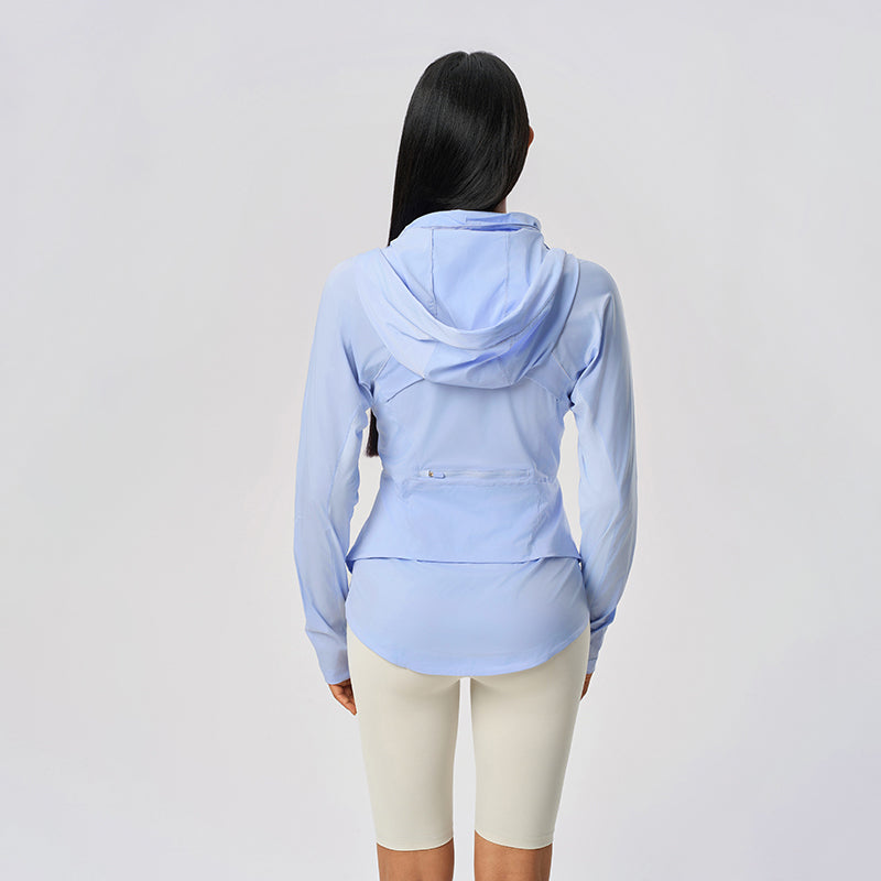 Summer Loose Breathable Women's UPF50+ Long Sleeve Sun Hoodie