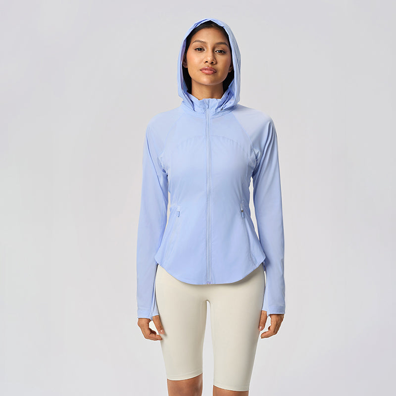 Summer Loose Breathable Women's UPF50+ Long Sleeve Sun Hoodie