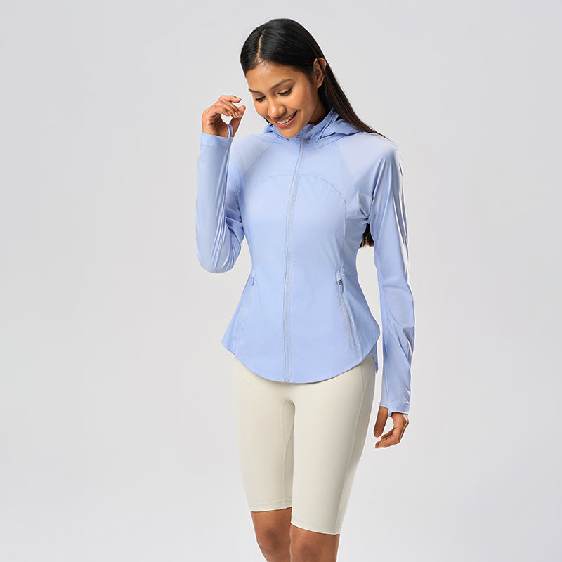 Summer Loose Breathable Women's UPF50+ Long Sleeve Sun Hoodie