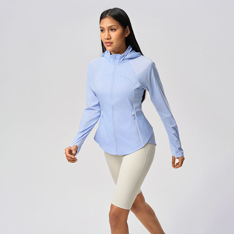 Summer Loose Breathable Women's UPF50+ Long Sleeve Sun Hoodie