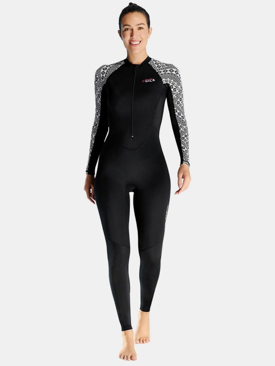One-piece Long Sleeve Front Zip Sun Protection Diveskin Full Wetsuit (Women's)