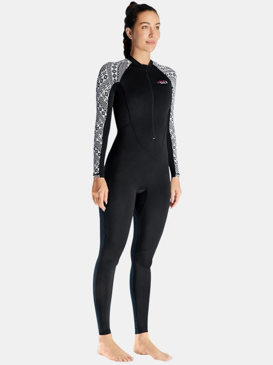 One-piece Long Sleeve Front Zip Sun Protection Diveskin Full Wetsuit (Women's)