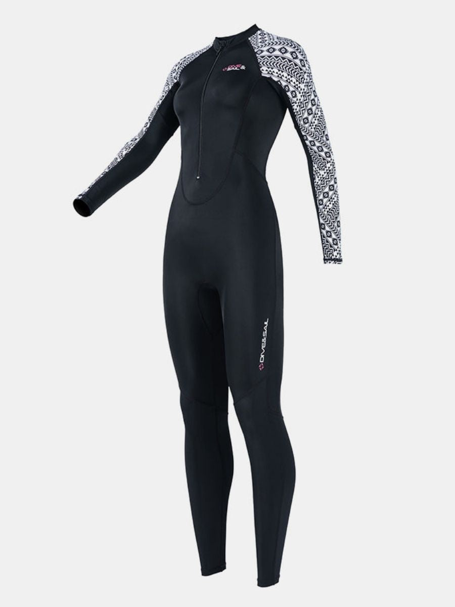 One-piece Long Sleeve Front Zip Sun Protection Diveskin Full Wetsuit (Women's)
