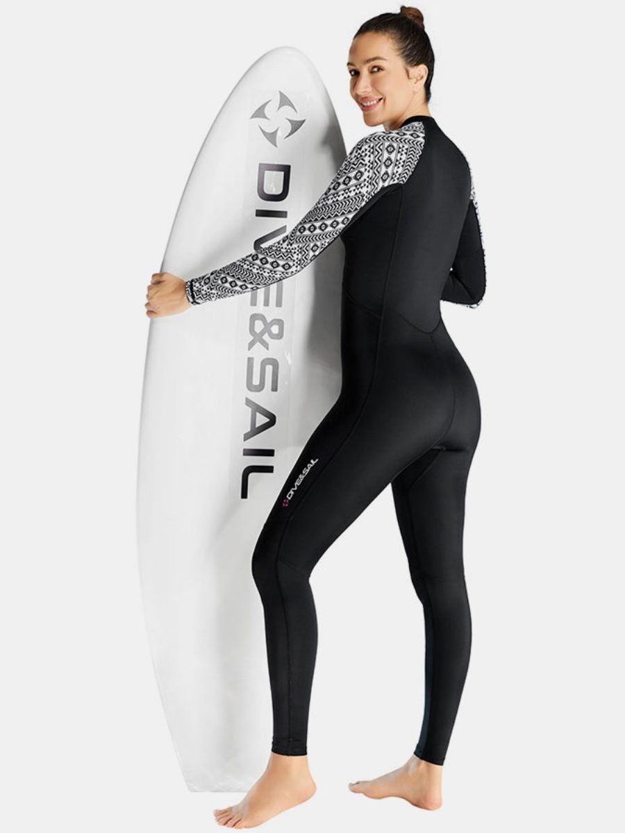 One-piece Long Sleeve Front Zip Sun Protection Diveskin Full Wetsuit (Women's)