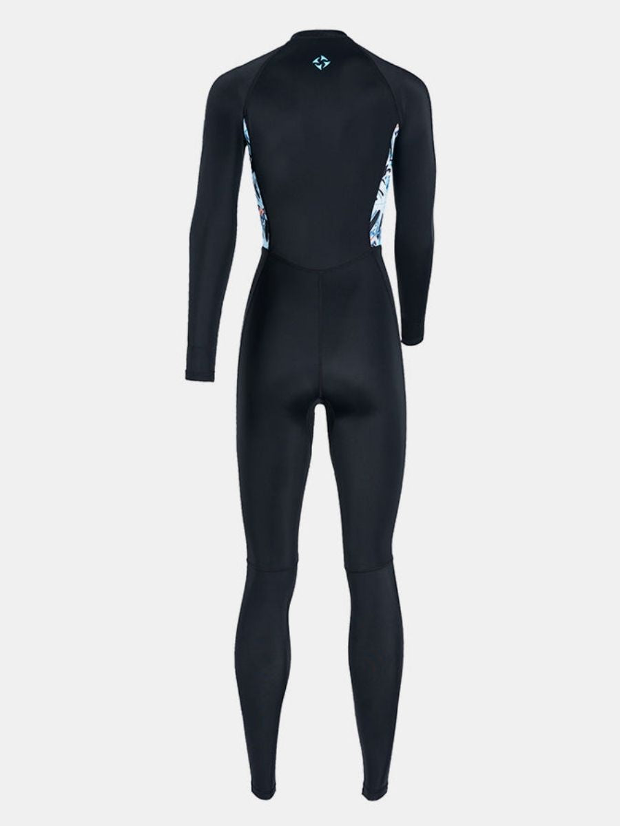 Lycra Women One-piece Front Zip Long Sleeve Diveskin Full Wetsuit
