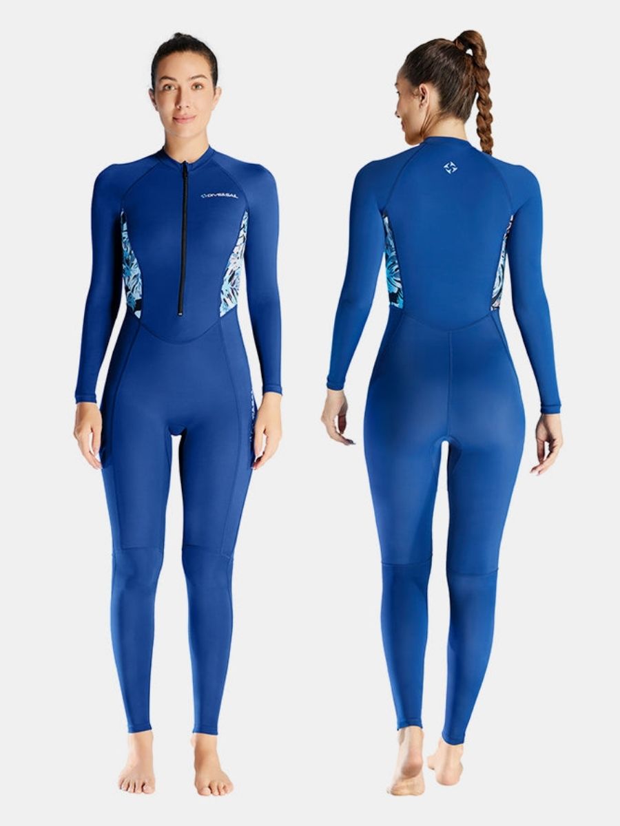 Lycra Diveskin For Women Front Zip One-piece Long Sleeve Full Wetsuit