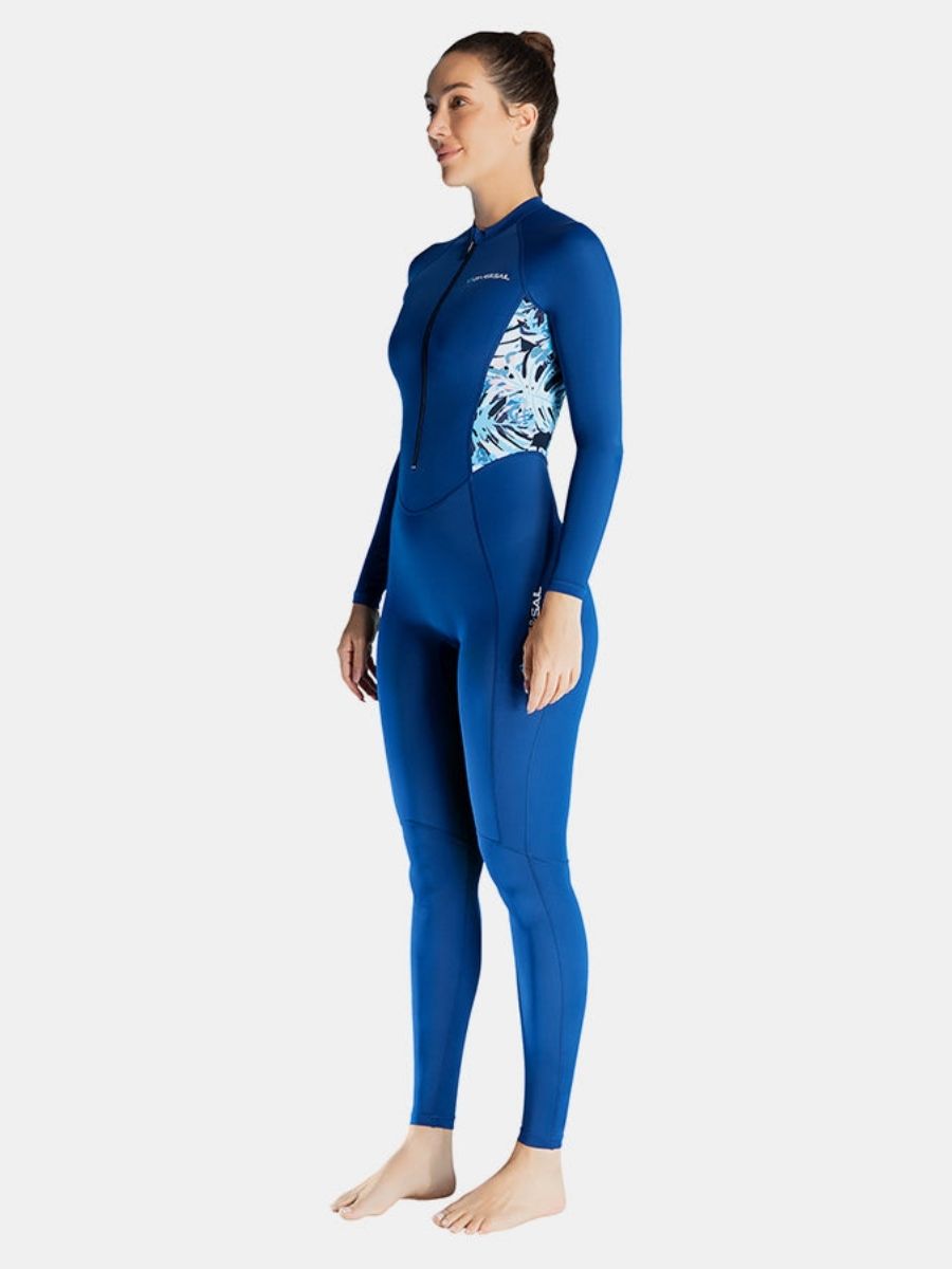 Lycra Diveskin For Women Front Zip One-piece Long Sleeve Full Wetsuit