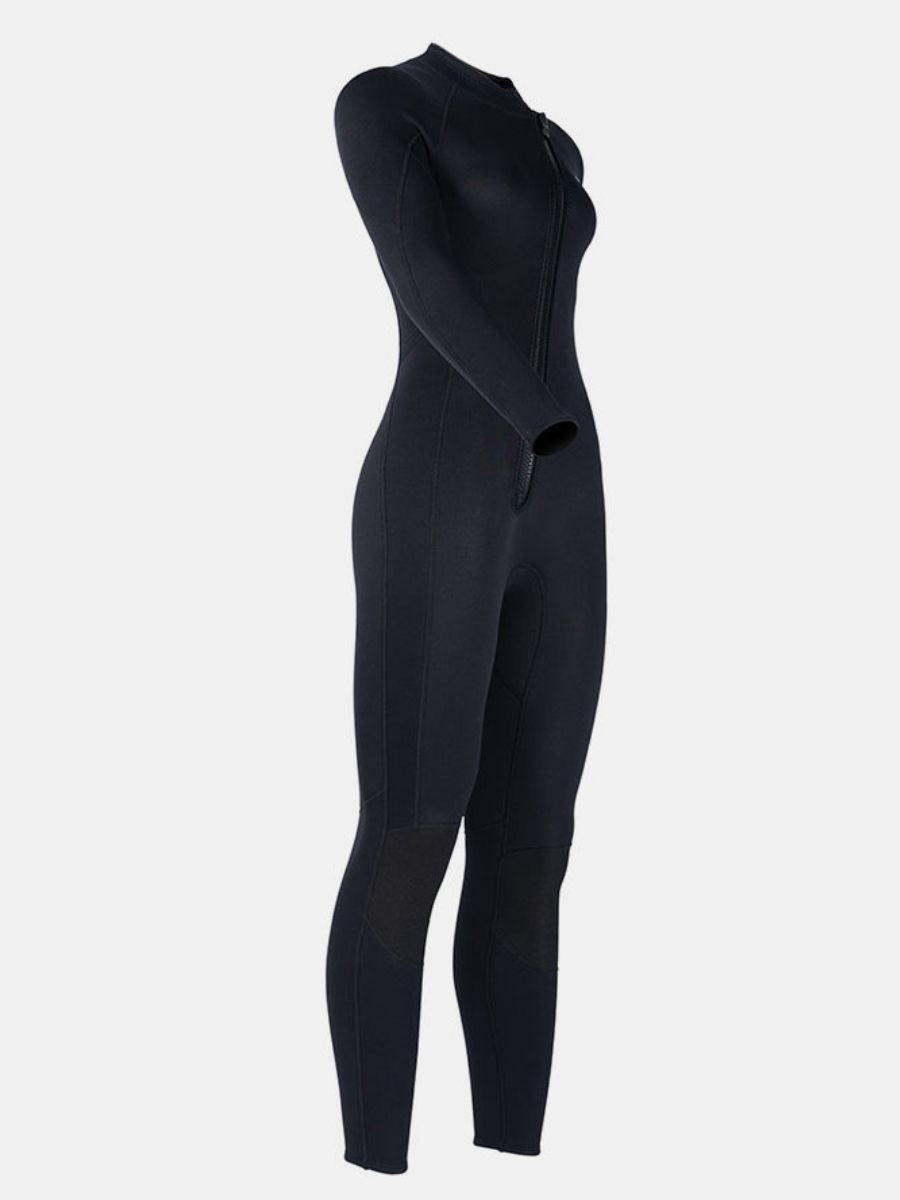 1.5mm Oblique Front Zipper Warm Surfing One-Piece Cold-Proof Full Wetsuit For Women
