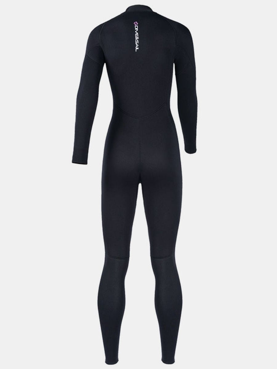 1.5mm Oblique Front Zipper Warm Surfing One-Piece Cold-Proof Full Wetsuit For Women