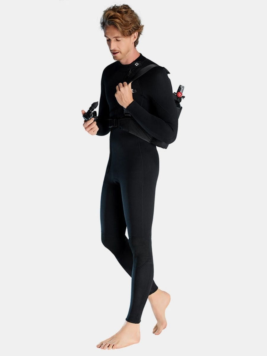 1.5mm Oblique Front Zipper Warm Surfing One-Piece Cold-Proof Full Wetsuit For Men