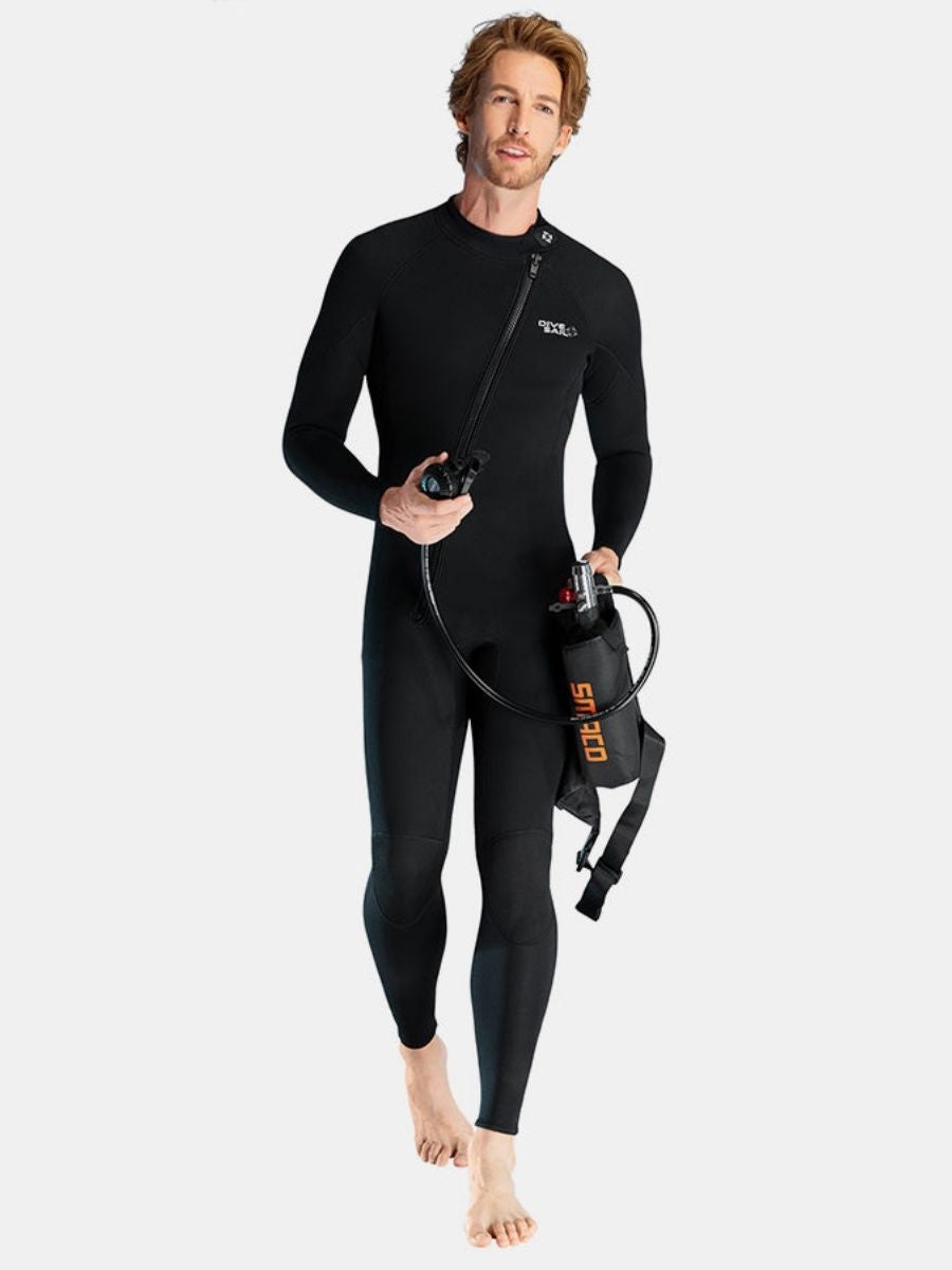 1.5mm Oblique Front Zipper Warm Surfing One-Piece Cold-Proof Full Wetsuit For Men