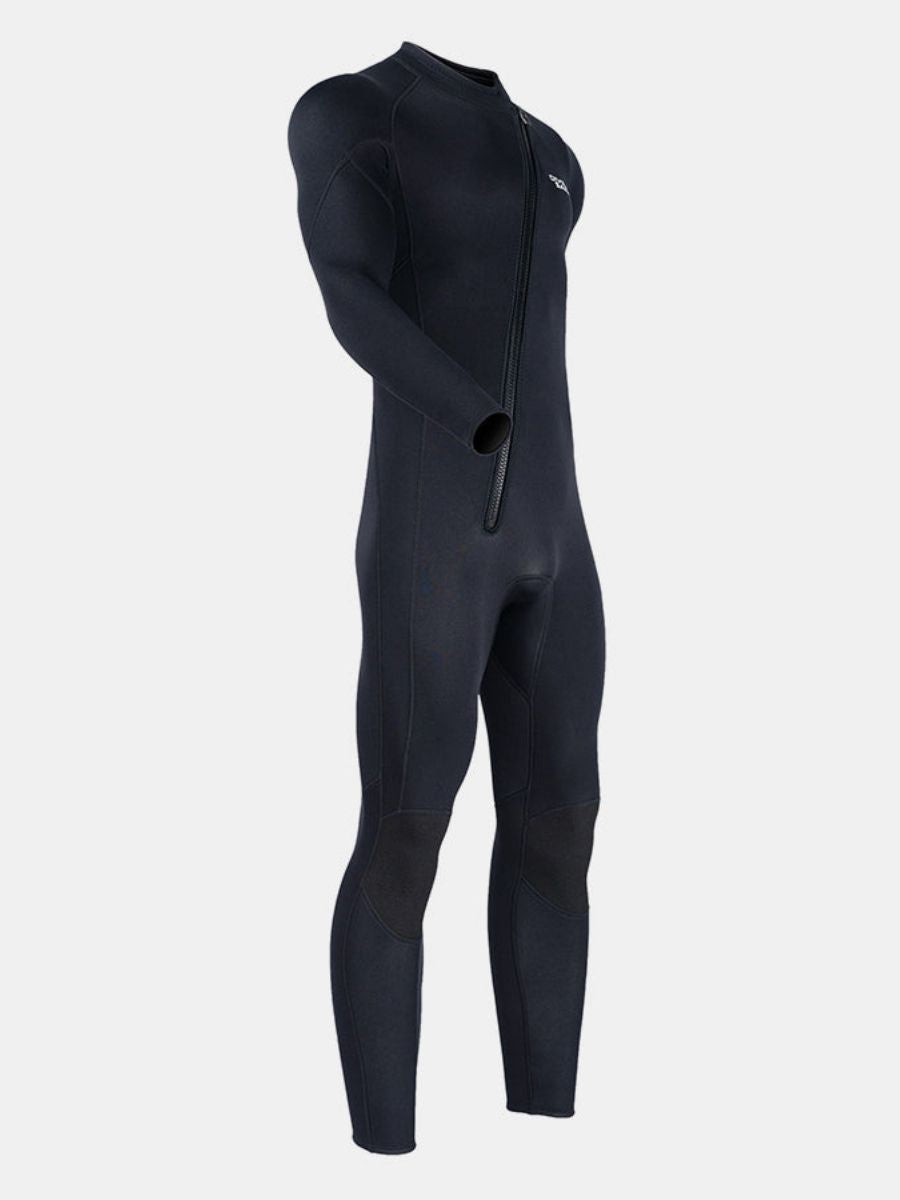 1.5mm Oblique Front Zipper Warm Surfing One-Piece Cold-Proof Full Wetsuit For Men