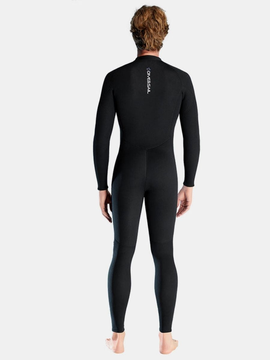 1.5mm Oblique Front Zipper Warm Surfing One-Piece Cold-Proof Full Wetsuit For Men
