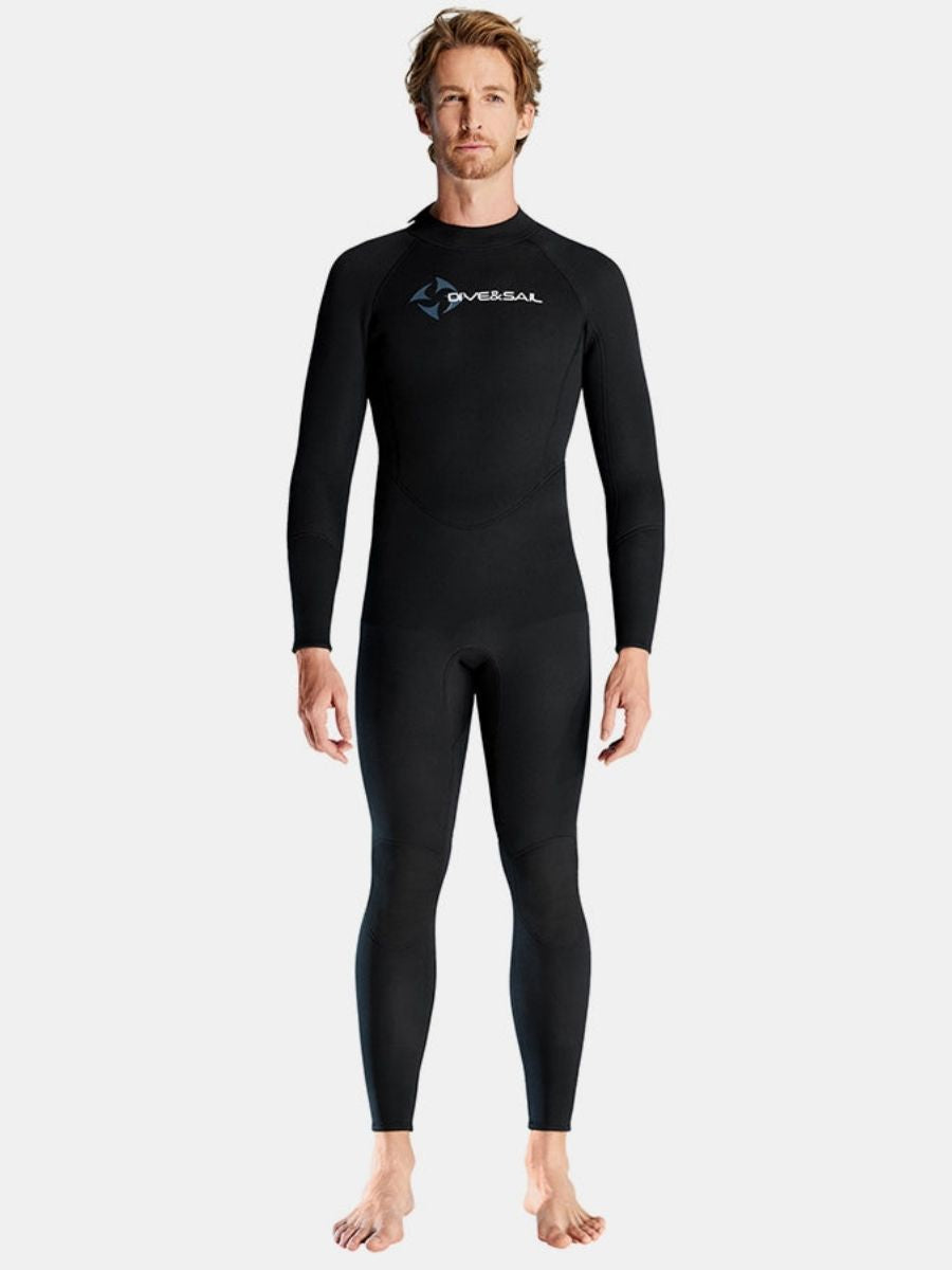 1.5mm Men's Back Zipper One-Piece Warm And Cold-Proof Full Wetsuit