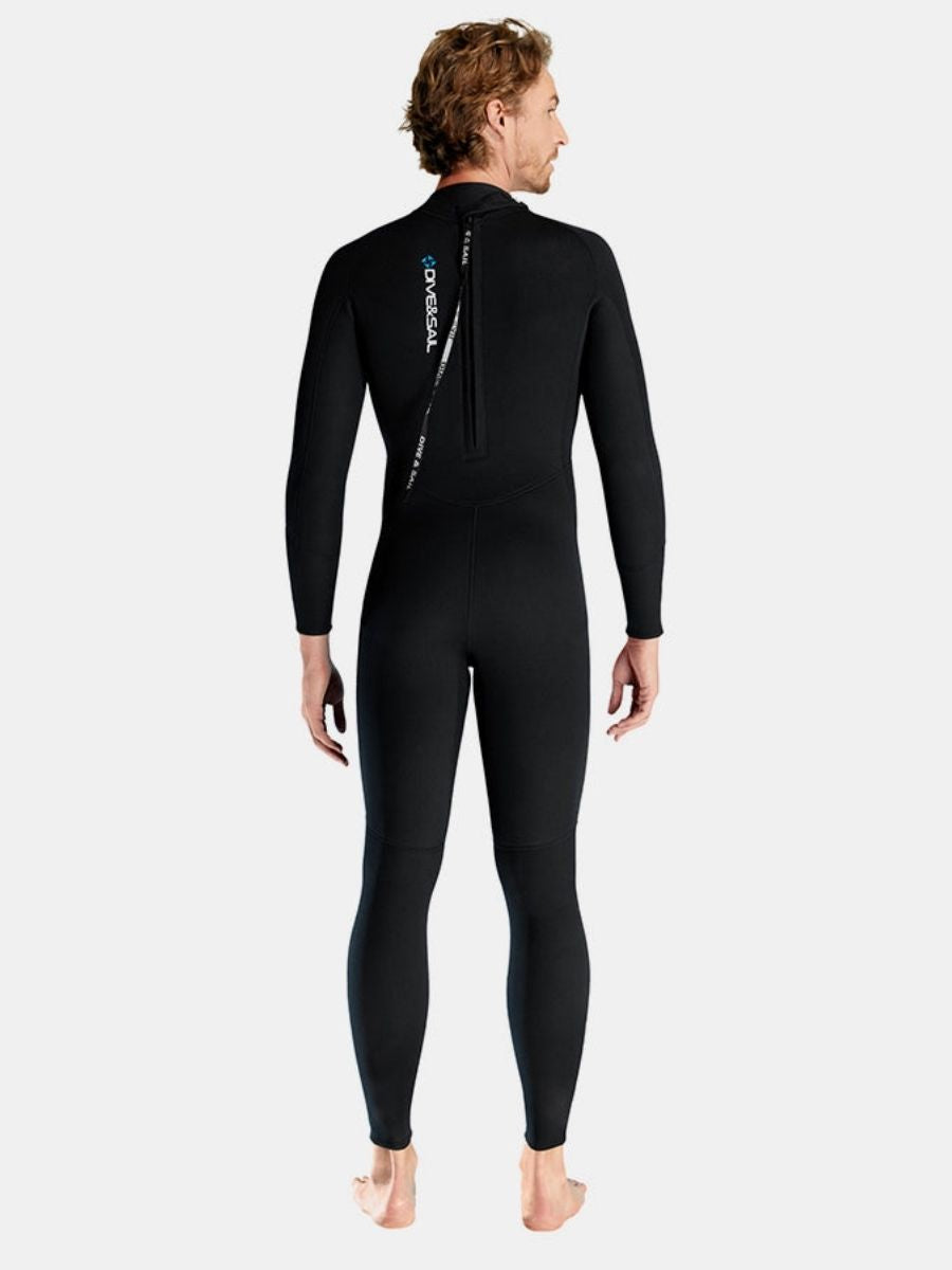 1.5mm Men's Back Zipper One-Piece Warm And Cold-Proof Full Wetsuit
