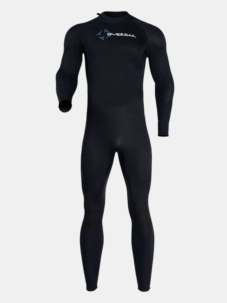 1.5mm Men's Back Zipper One-Piece Warm And Cold-Proof Full Wetsuit