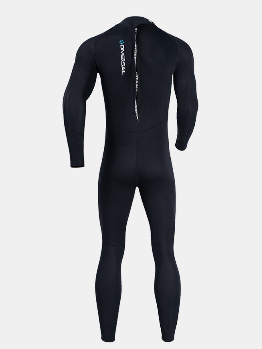 1.5mm Men's Back Zipper One-Piece Warm And Cold-Proof Full Wetsuit