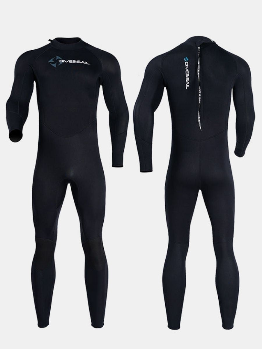 1.5mm Men's Back Zipper One-Piece Warm And Cold-Proof Full Wetsuit