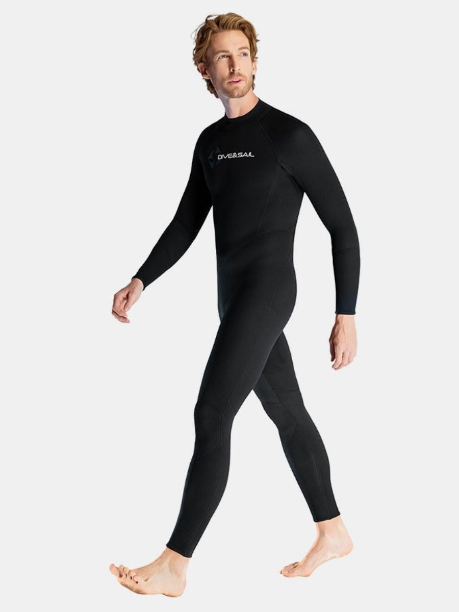 1.5mm Men's Back Zipper One-Piece Warm And Cold-Proof Full Wetsuit