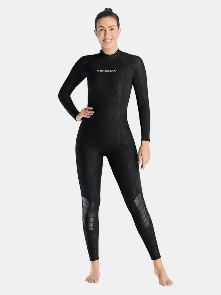 1.5mm Women's Back Zipper One-Piece Warm And Cold-Proof Full Wetsuit