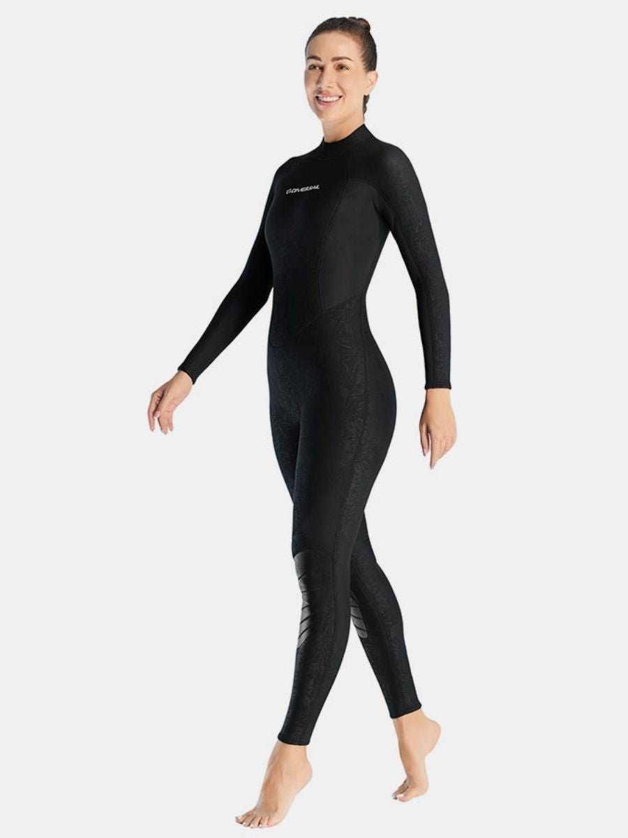 1.5mm Women's Back Zipper One-Piece Warm And Cold-Proof Full Wetsuit