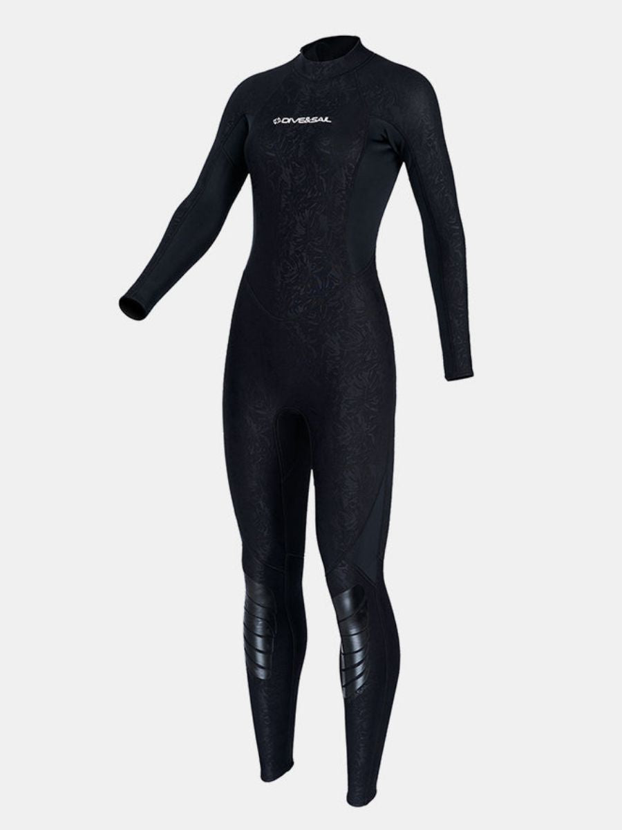 1.5mm Women's Back Zipper One-Piece Warm And Cold-Proof Full Wetsuit
