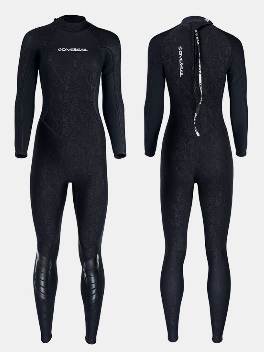 1.5mm Women's Back Zipper One-Piece Warm And Cold-Proof Full Wetsuit