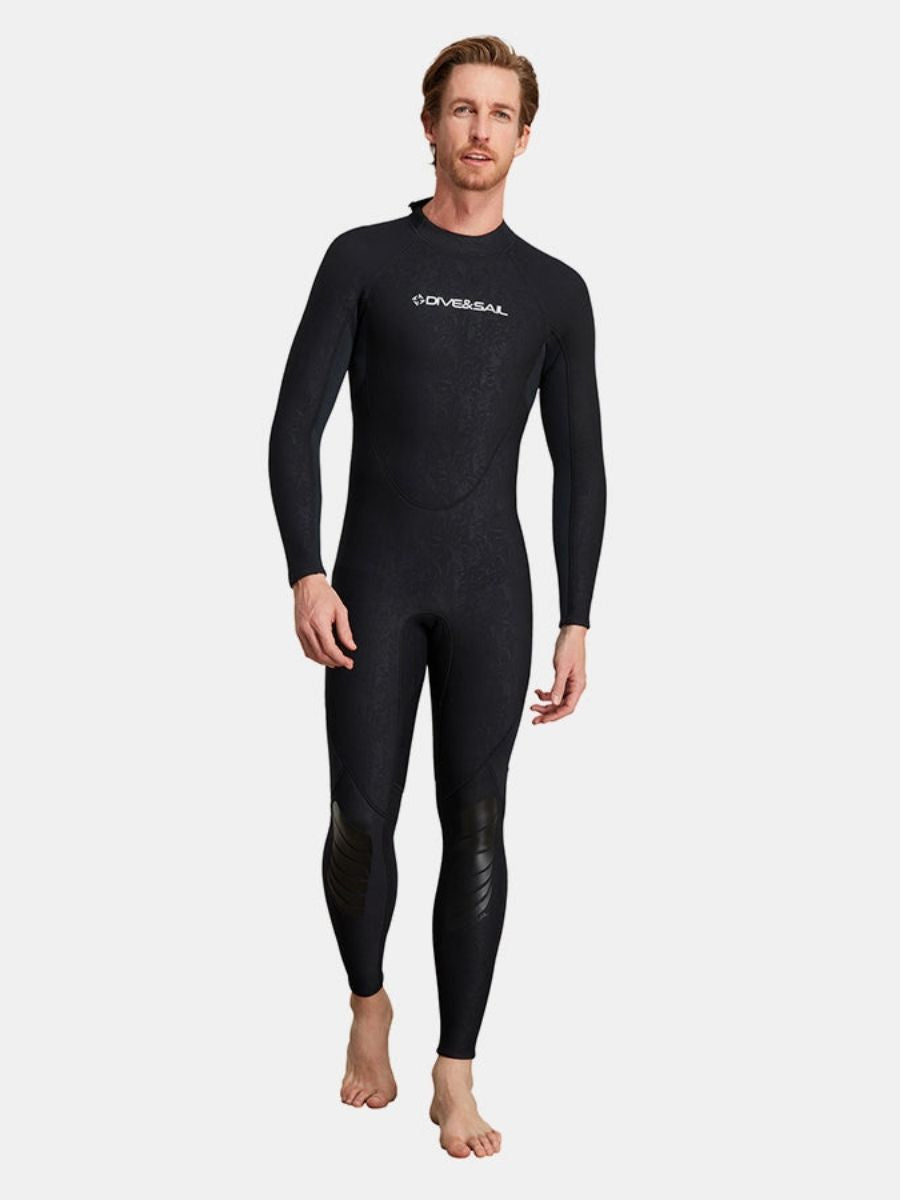 1.5mm Men's Back Zipper One-Piece Warm And Cold-Proof Full Wetsuit