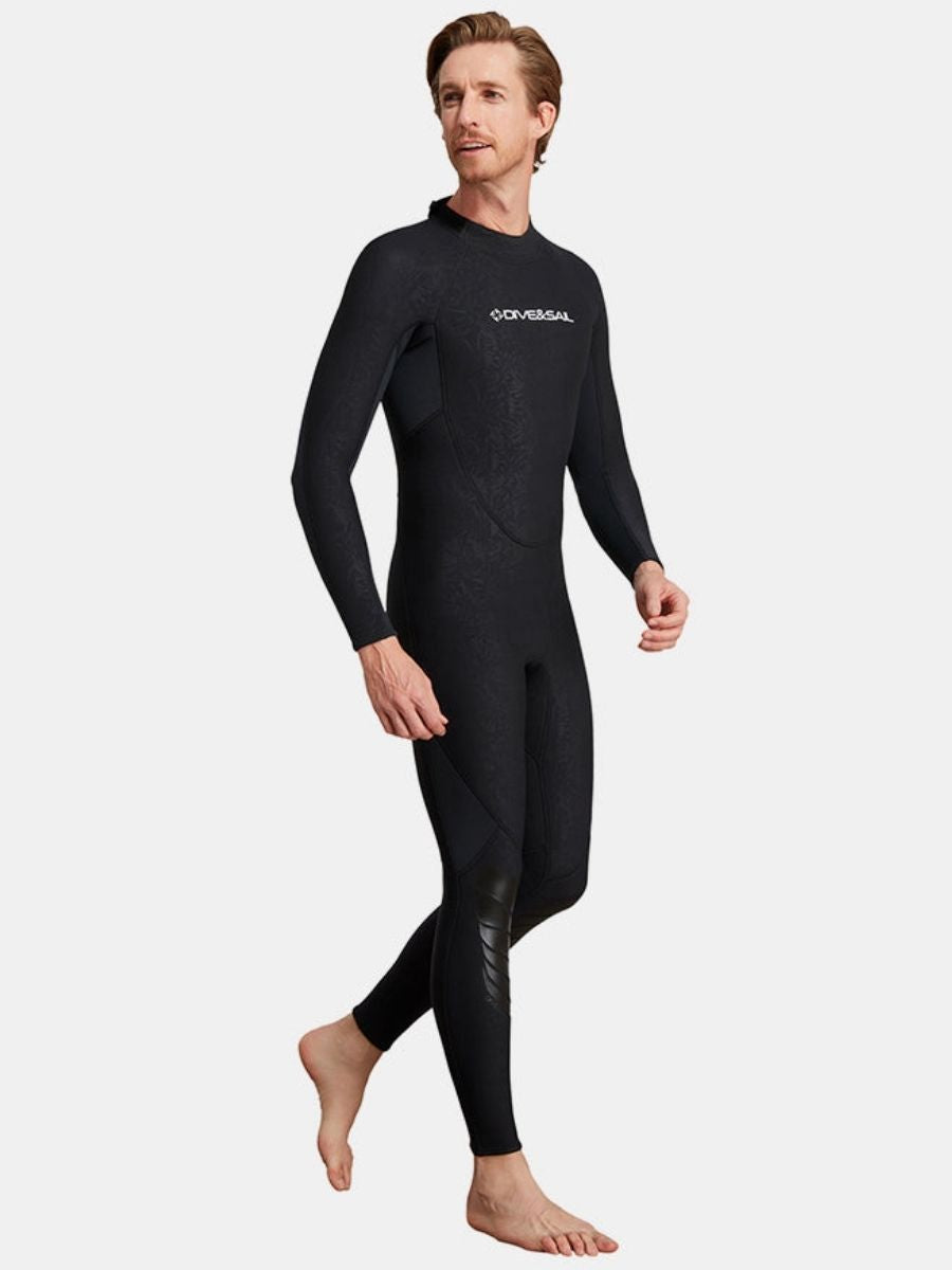 1.5mm Men's Back Zipper One-Piece Warm And Cold-Proof Full Wetsuit