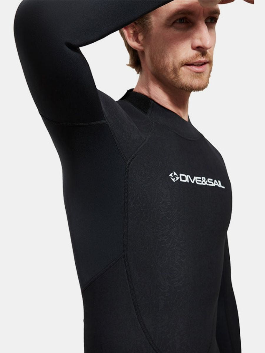 1.5mm Men's Back Zipper One-Piece Warm And Cold-Proof Full Wetsuit