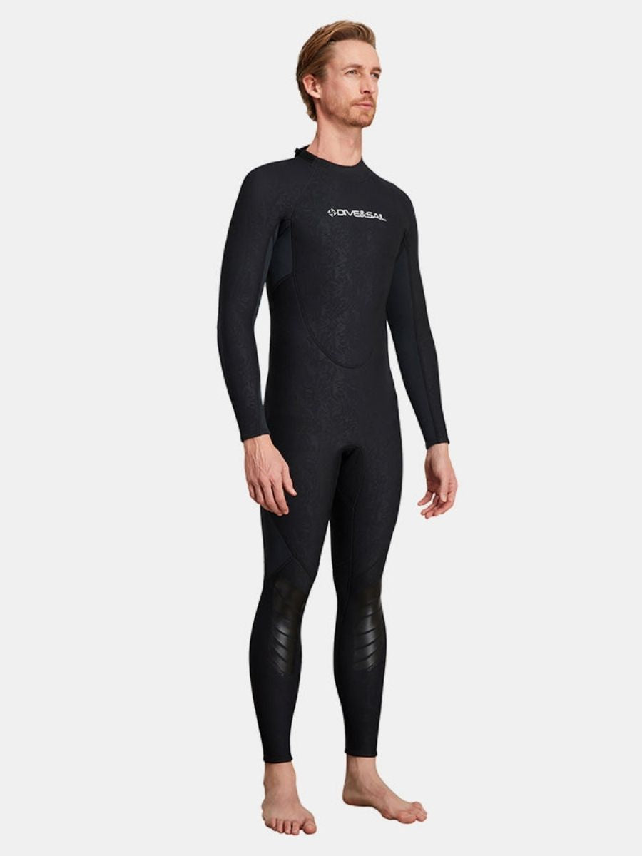 1.5mm Men's Back Zipper One-Piece Warm And Cold-Proof Full Wetsuit