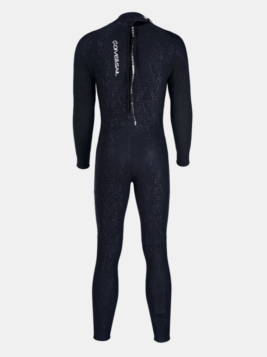 1.5mm Men's Back Zipper One-Piece Warm And Cold-Proof Full Wetsuit