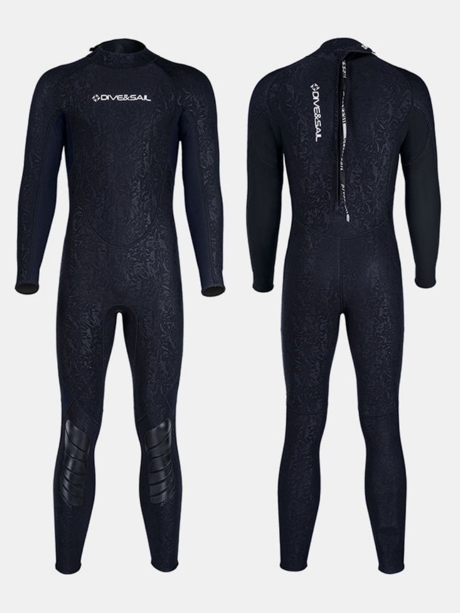 1.5mm Men's Back Zipper One-Piece Warm And Cold-Proof Full Wetsuit