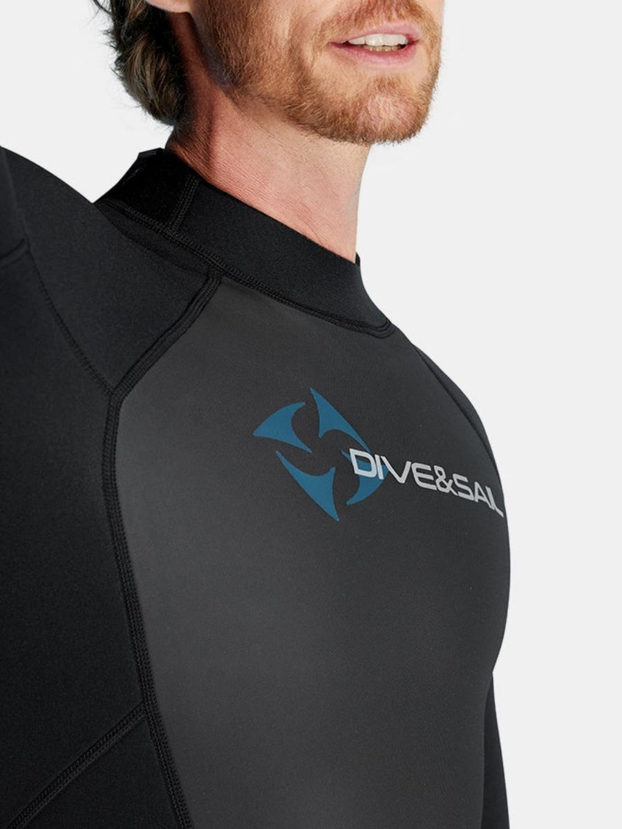 3mm Premium Men's Back Zip One-Piece Warmth and Cold-Proof Full Wetsuit