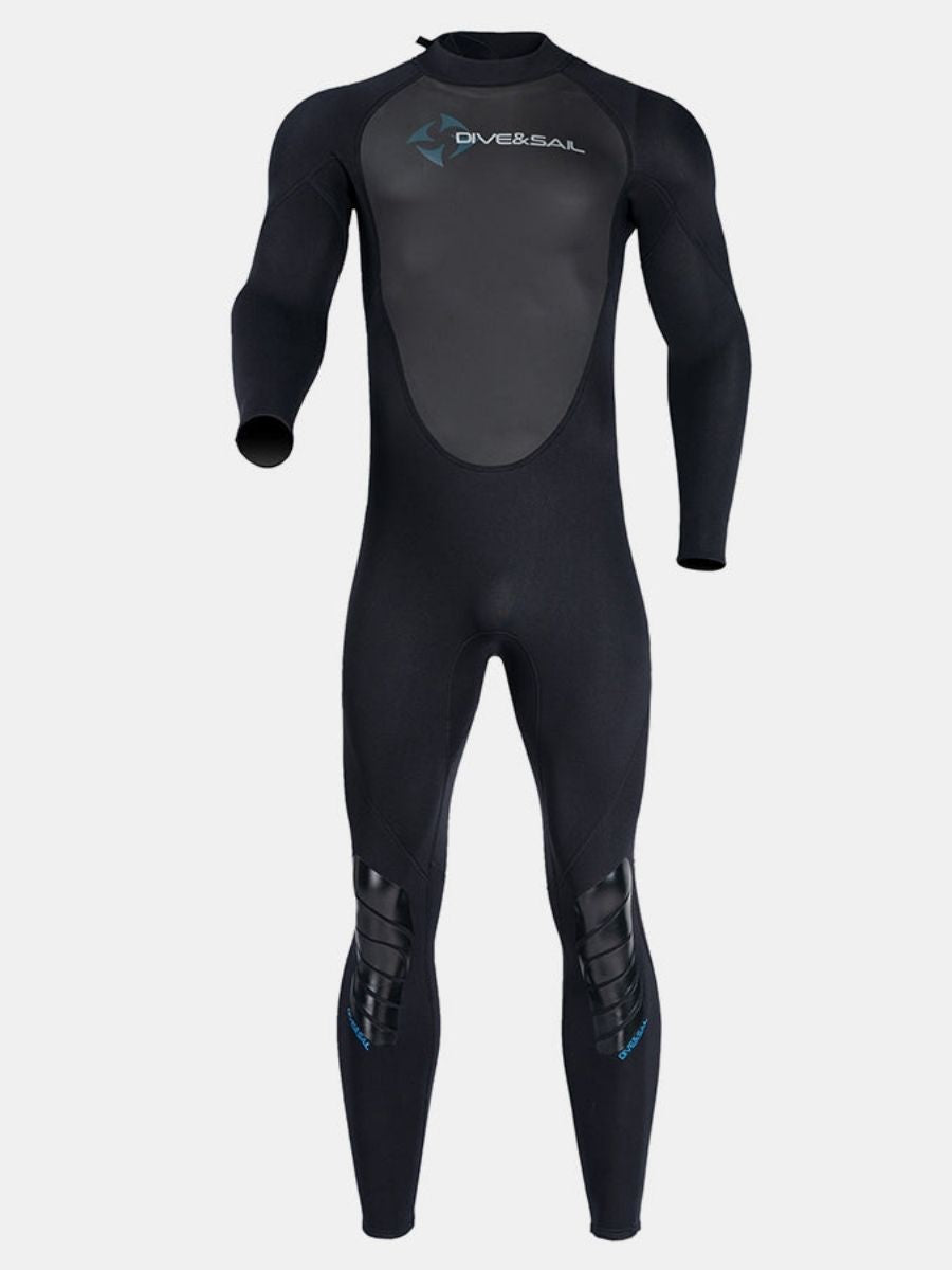 3mm Premium Men's Back Zip One-Piece Warmth and Cold-Proof Full Wetsuit