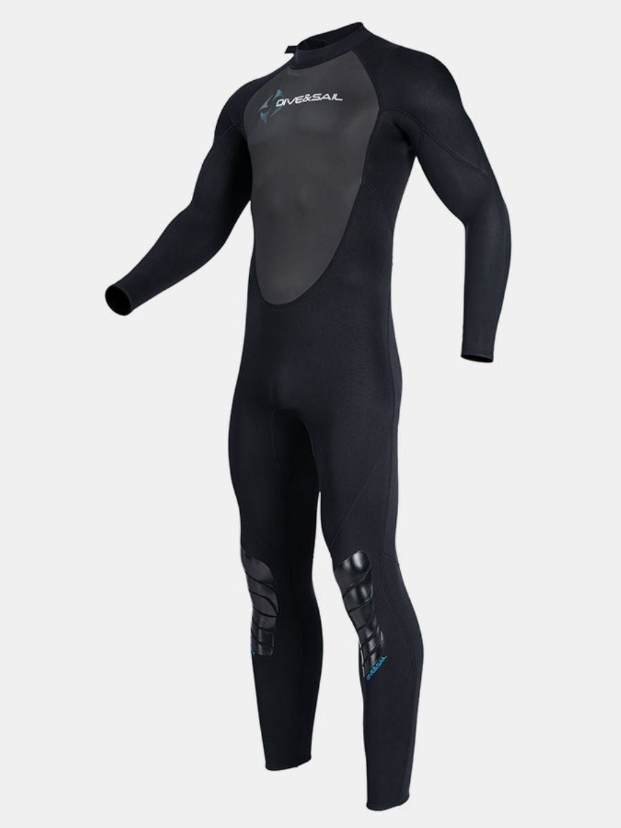 3mm Premium Men's Back Zip One-Piece Warmth and Cold-Proof Full Wetsuit