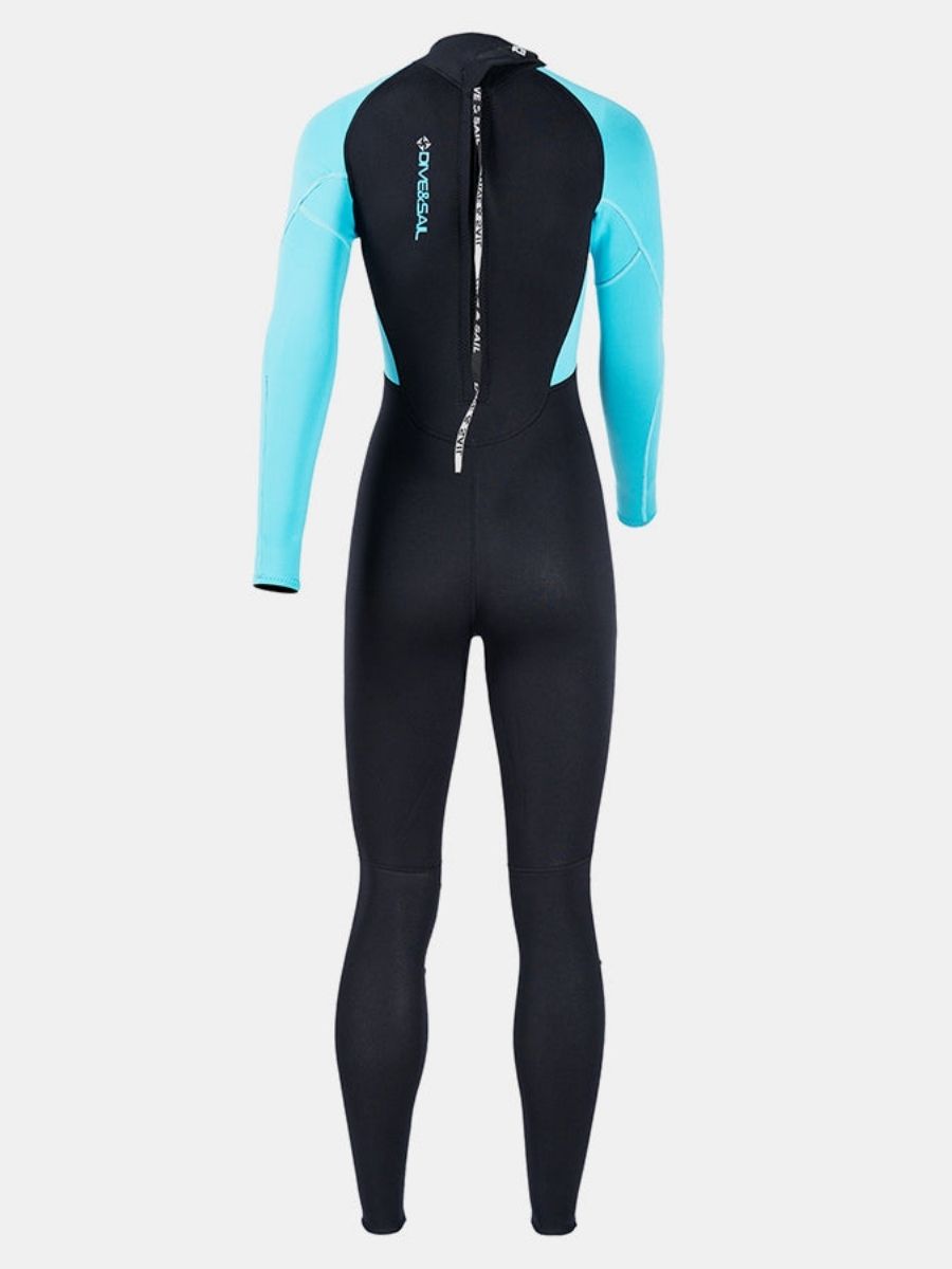 3mm Women's One-Piece Back Zip Long Sleeve Cold-Proof Full Wetsuit