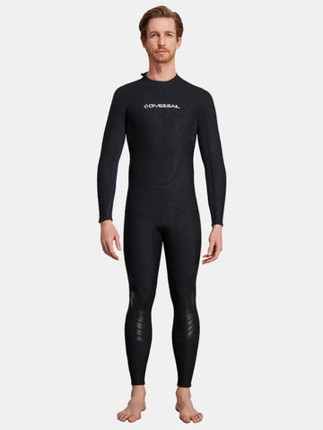 3mm Men's Long Sleeve UPF 50+ One-Piece Back Zip Full Wetsuit