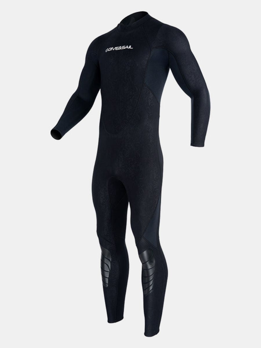 3mm Men's Long Sleeve UPF 50+ One-Piece Back Zip Full Wetsuit
