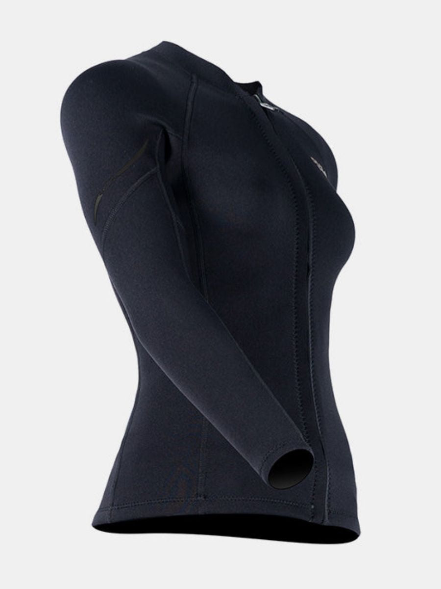 Women's 1.5MM Long Sleeve Split Top Cold-Proof and Warm Wetsuit
