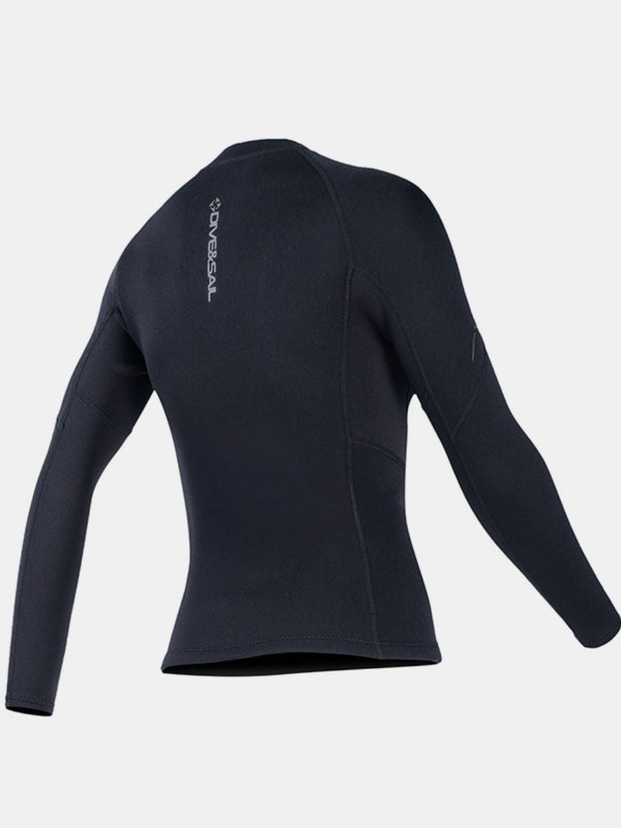 Women's 1.5MM Long Sleeve Split Top Cold-Proof and Warm Wetsuit