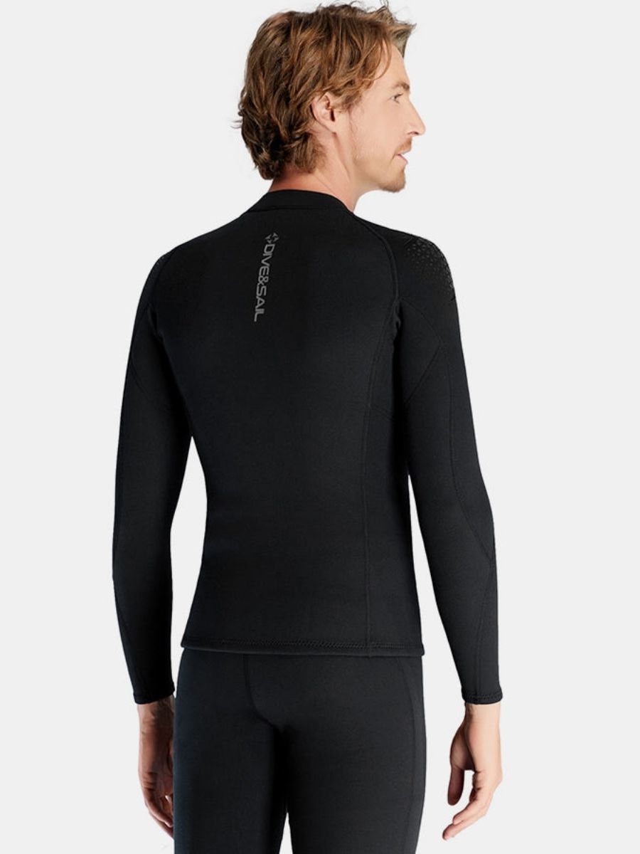 Men's 1.5MM Long-Sleeve Split Top Cold-Proof and Warm Wetsuit