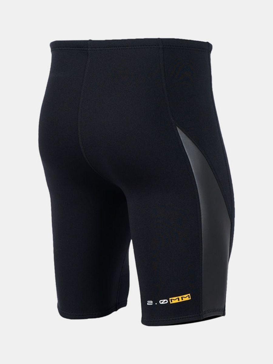 Men's Smooth Leather Split 2MM Scuba Diving Shorts