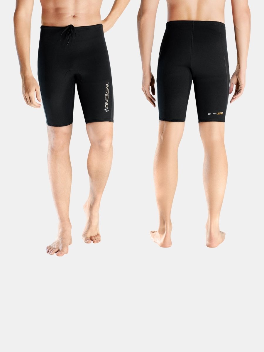 Men's Smooth Leather Split 2MM Scuba Diving Shorts