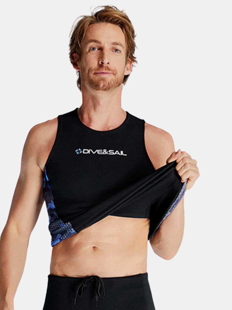 Men's Warm And Protective Split 2mm Scuba Diving Vest