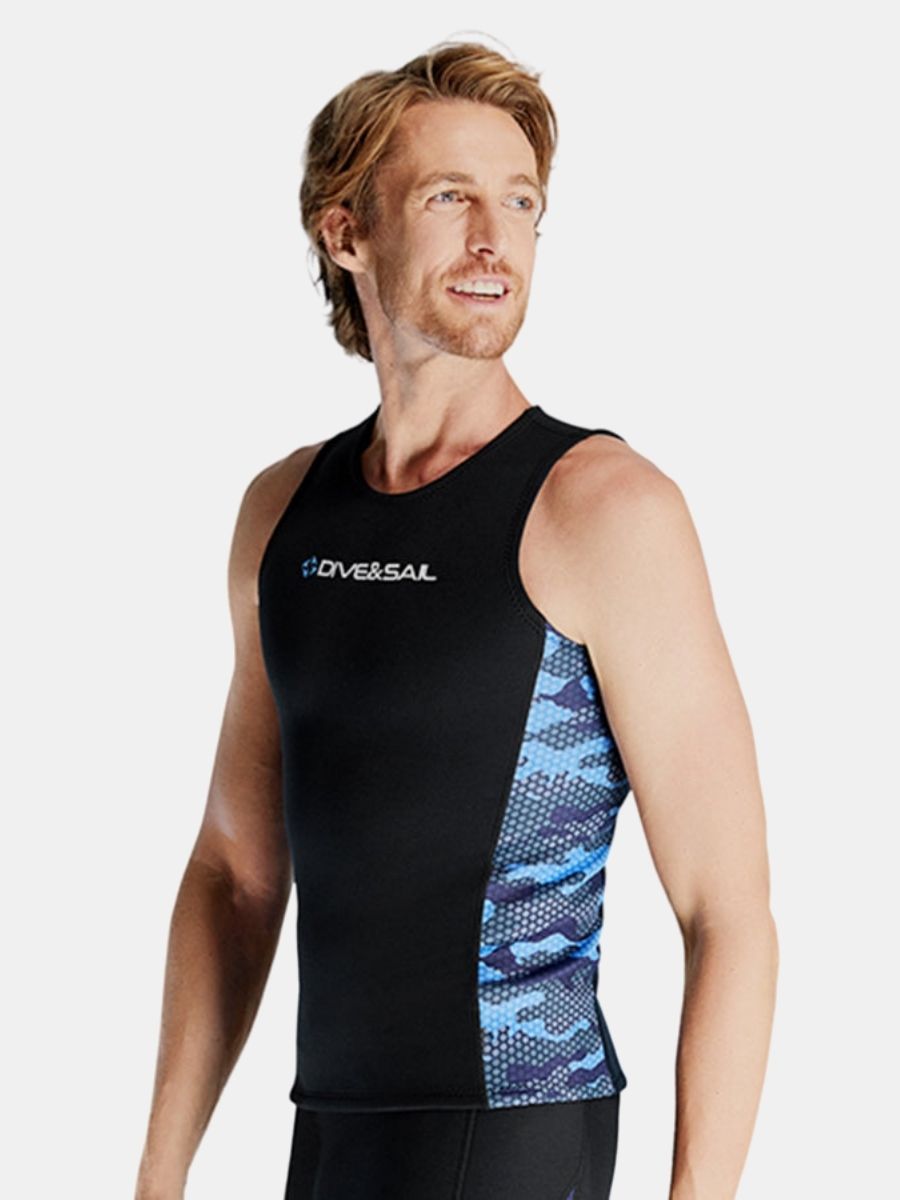 Men's Warm And Protective Split 2mm Scuba Diving Vest
