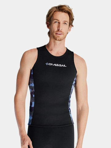 Men's Warm And Protective Split 2mm Scuba Diving Vest