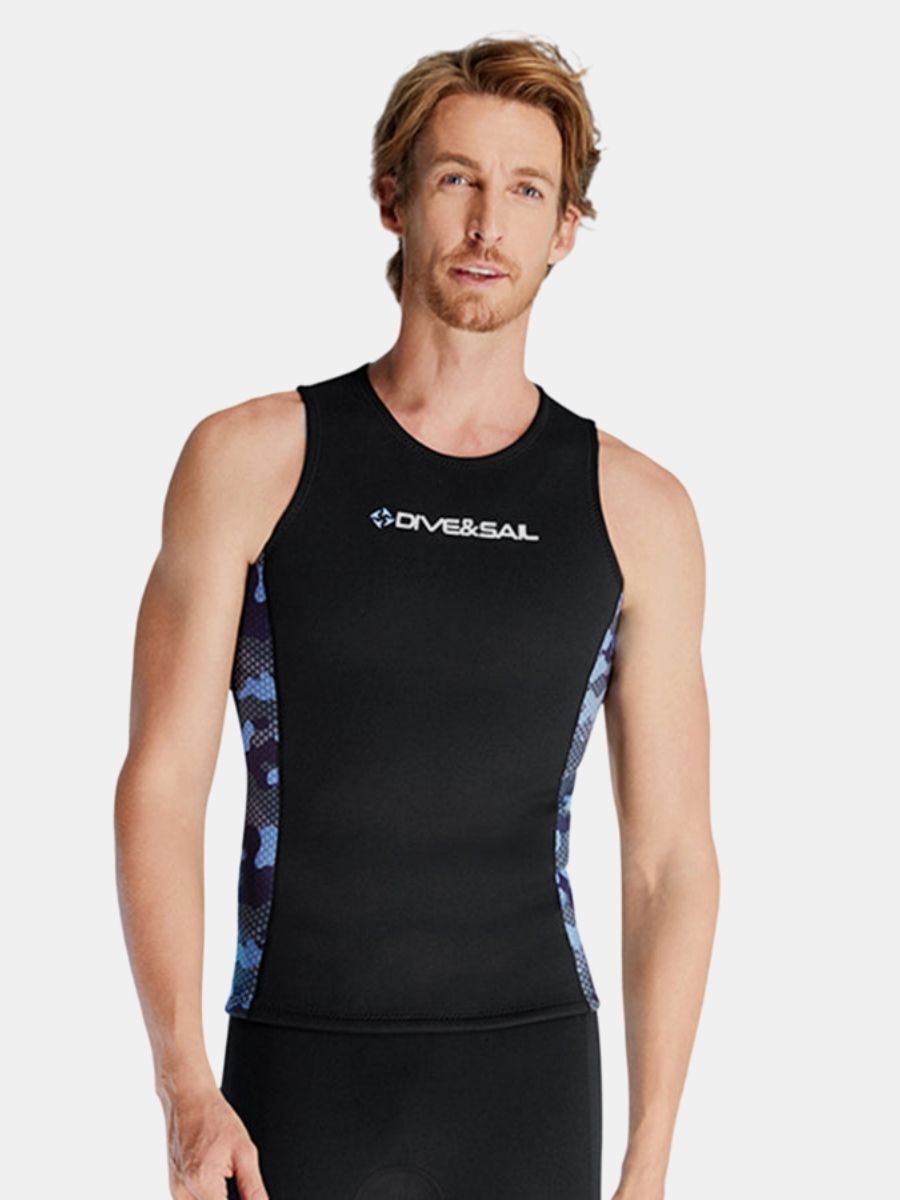 Men's Warm And Protective Split 2mm Scuba Diving Vest