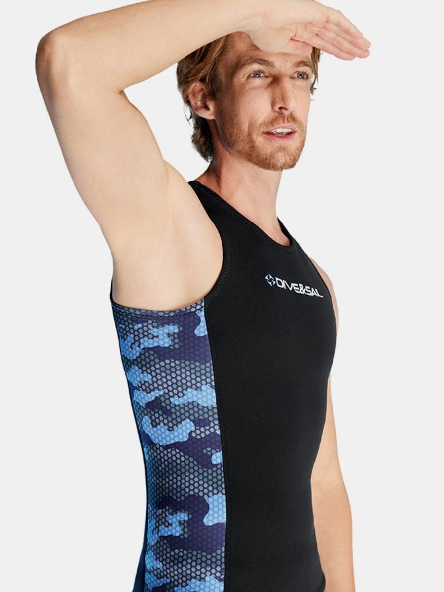 Men's Warm And Protective Split 2mm Scuba Diving Vest